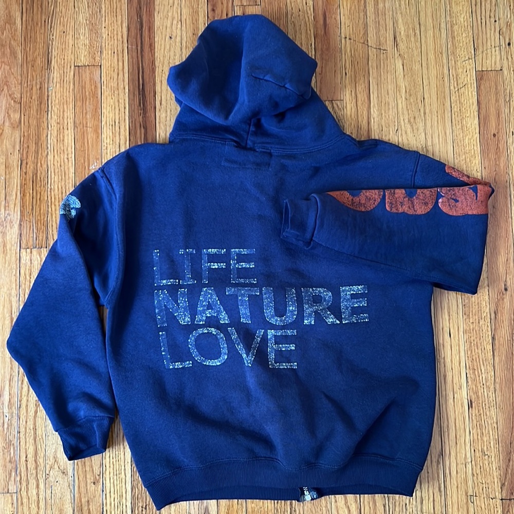 OG Ron Herman RH Vintage FREECITY Cropped Baby Zip Up Hoodie